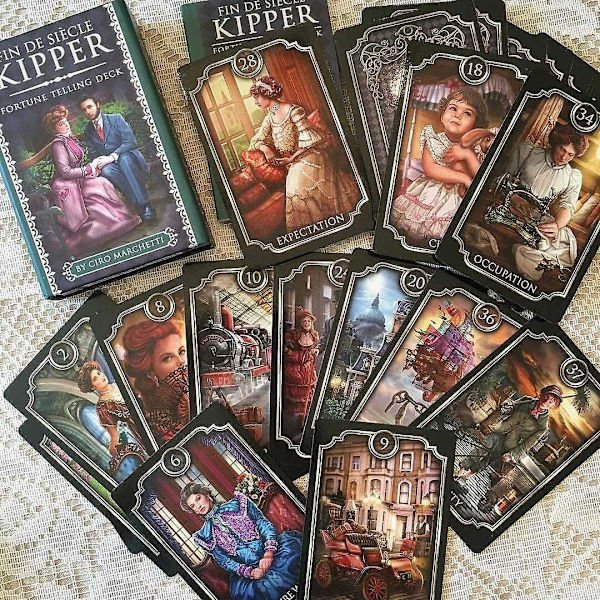 Fin de Siècle Kipper: Tarotkortlek Engelsk Version Spådom Ockult Oracle-WELLNGS