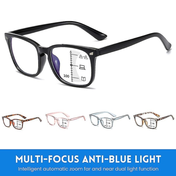 multifokala läsglasögon Anti-light +1,00d Till +4,00d Presbyopiska glasögon A - Perfet