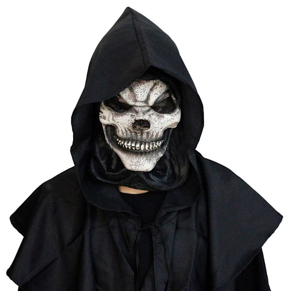 Halloween-dekoration kraniemaske Realistisk Cosplay-ansigtsrekvisit Miljøvenlig Halloween-dekoration fuld hovedmaske - perfekt B