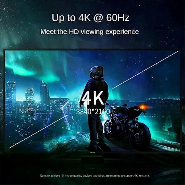 Alumiininen 4K Displayport Mini DP - HDMI-yhteensopiva adapteri 4K @60Hz 1080P Naaras-Uros Yhteensopiva PC:n Kannettavan Projektorin kanssa - Perfet Style B