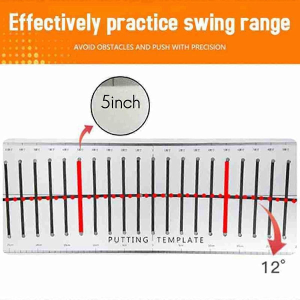 Golf Putter Putting Mat Træner Indendørs Putting Green Pad Udstyr Golf Slagning Sigte Linje Træning-Perfekt