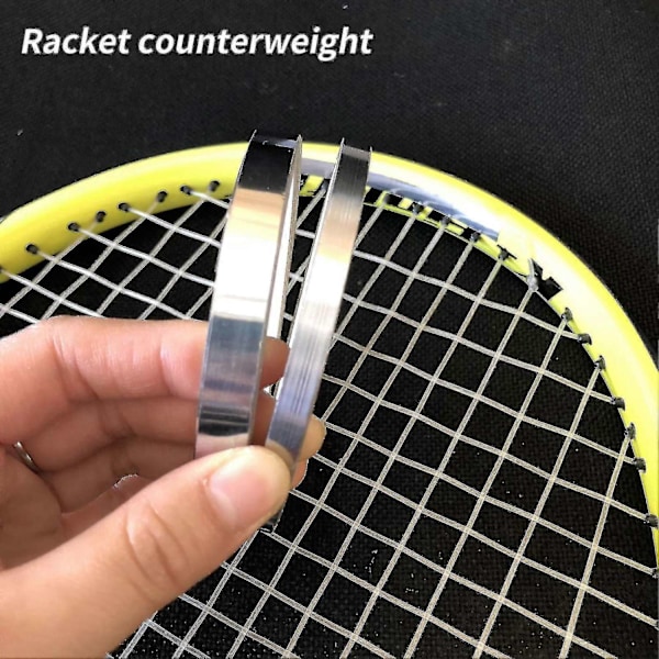 Beste 1 Rull 4m Profesjonell Blytape Usynlig Sterk Adhesjon Lang Levetid Racket Blyplate for Tennis Racket - Perfekt