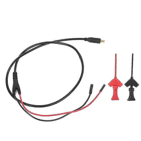 Testkabel Jumper Wire Connector med 2 mm Testhage Rød Sort Åbning til Oscilloskoper - Perfekt
