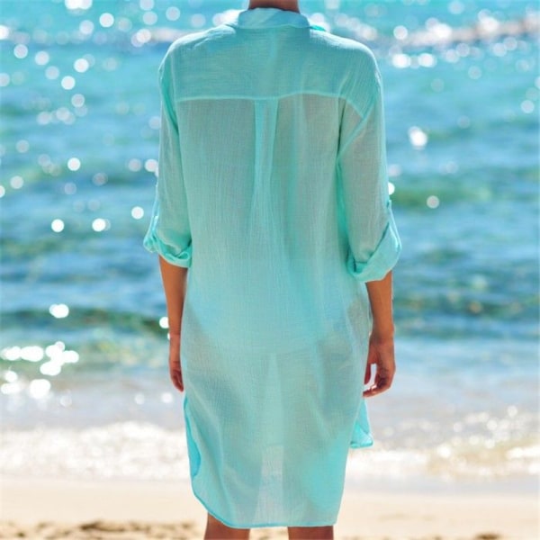 Beach Poncho dame elegant badetøy Beach Cover Up skjorte - Perfet