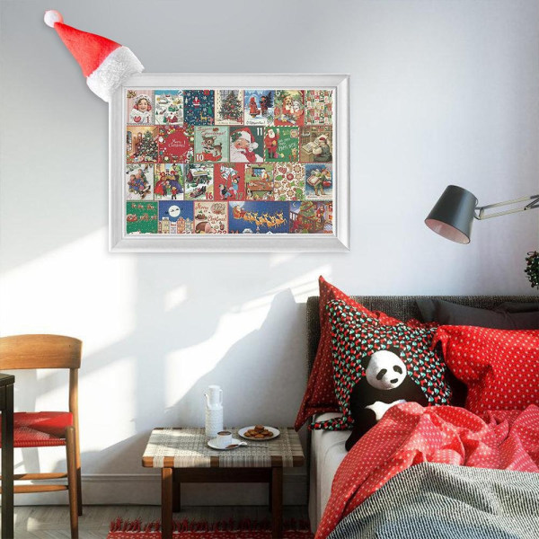 Joulun adventtikalenteri palapeli DIY-lelu lapsille 1000kpl