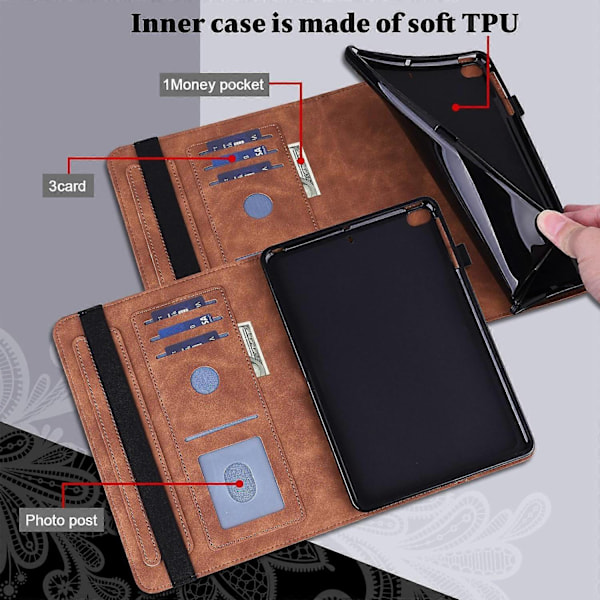 til Samsung Galaxy Tab A A6 10.1 tommer 2016 Læder Etui - Perfet Brown