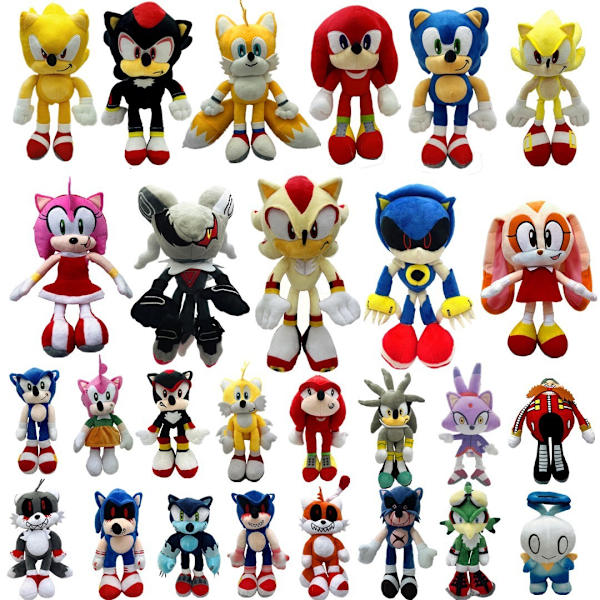 30 cm Sonic Amy Ross plyslegetøj - perfekt