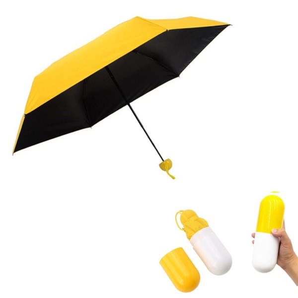0,5 lb:n ultrakevyt pieni sateenvarjo, UV-suojattu minimatkasateenvarjo case, kompakti tasku taitettava sateenvarjo tytöille - Perfet