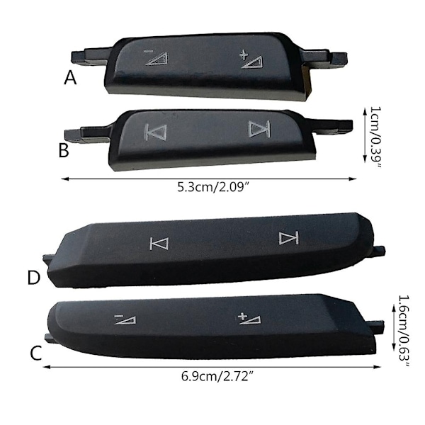 Elektroninen ohjauspyörän kytkimen painike 5G0959442 - Perfet GTI Tuning button