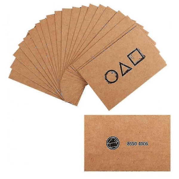 Squid Game Kort - Festkortspil - Perfekt 30pcs