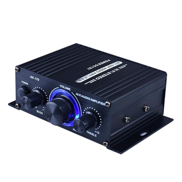 400W Mini HiFi Digital Stereo Ljudförstärkare Hemmikrofon Radioanvändning - Perfet