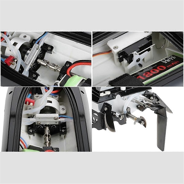 2 stk. FT012-9 Ror Halepropel 2 Blade Propel Kompatibel med FT012 2.4G Børsteløs RC Båd Reservedele-Perfet