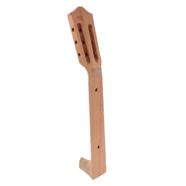 Klassisk Gitarrhals Ersättning Halv Paddel Huvud Khakifärgat Trä Perfekt för Gitarrreparation och Tillverkning 1-pack - Perfet