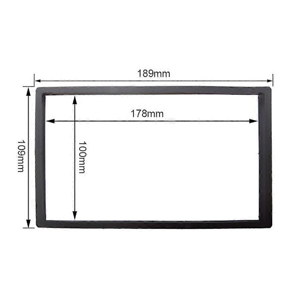 Universal 7 tum 2Din Stereo Bilstereo Ram Car Radio Android Spelare Modifiering Dekorativ Ram Panel Mount Tillbehör - Perfet 178x100  189x109