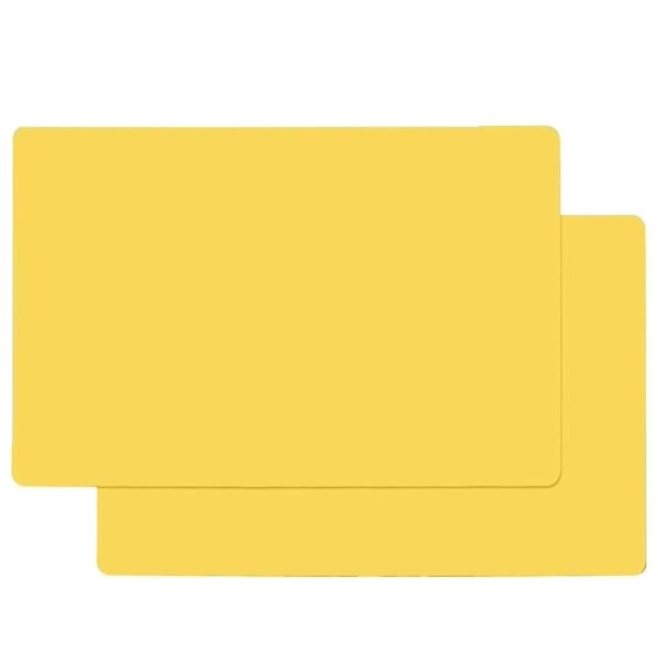 köksbänkskiva silikonmattor, stort silikonbänkskydd, halkfri värmebeständig skrivbordsskyddsdyna - Perfet Yellow
