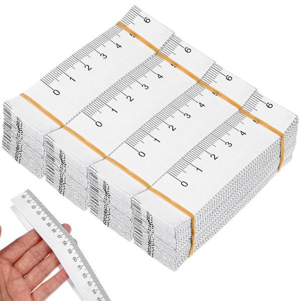 100 Pcs Paper Tapes Measure Disposable Paper Measuring Tapes Double-scale Body Measurement Tapes Flexible Wound Measuring Rulers-Perfet