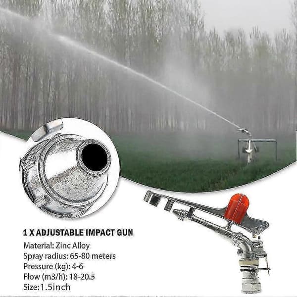 2 360° Justerbare Impulsspredere Stort Område Vandlegeringsspray - Perfekt