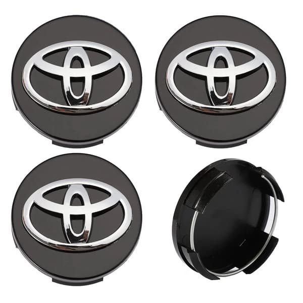 Dele - Toyota centerkapsel/fælgemblem - Bil 75 62mm - Svart
