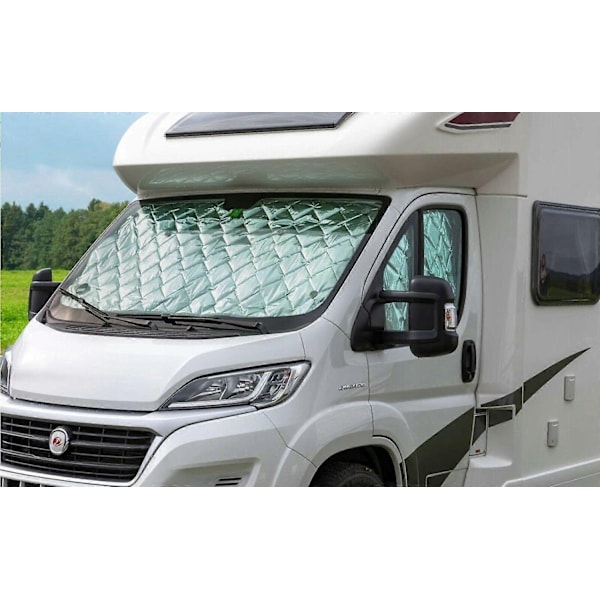 Bilsolskydd för vindruta, termiska innergardiner, lyftbara fönstergardiner, Fiat Ducato 2006-2022 - Perfekt