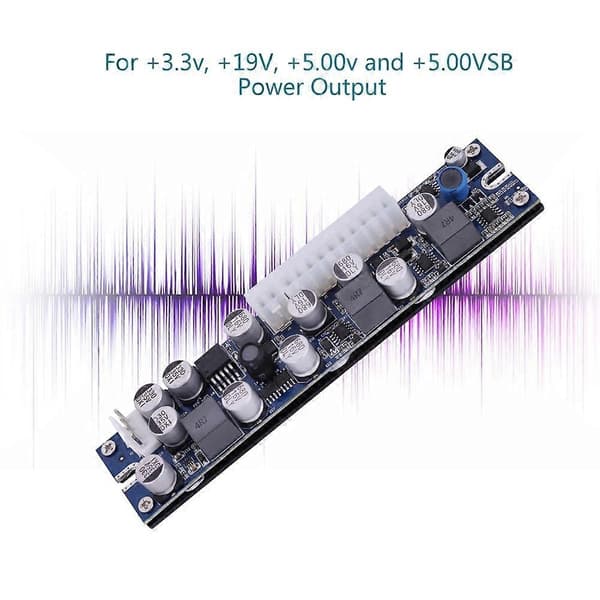 LD-200W 19V DC Input Pin Strømforsyningsmodul DC-ATX Strømforsyning DC 24pin ATX til 12V AUX til Computer YEMMA-Perfet