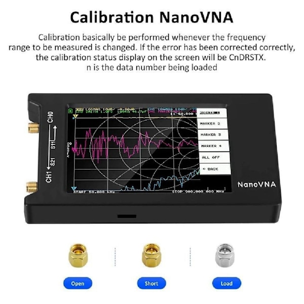 Nanovna-h4 4  Lcd 50khz~1.5ghz Vna Hf Vhf Uhf Uv Vektornettverksanalysator Eunyny-Perfet
