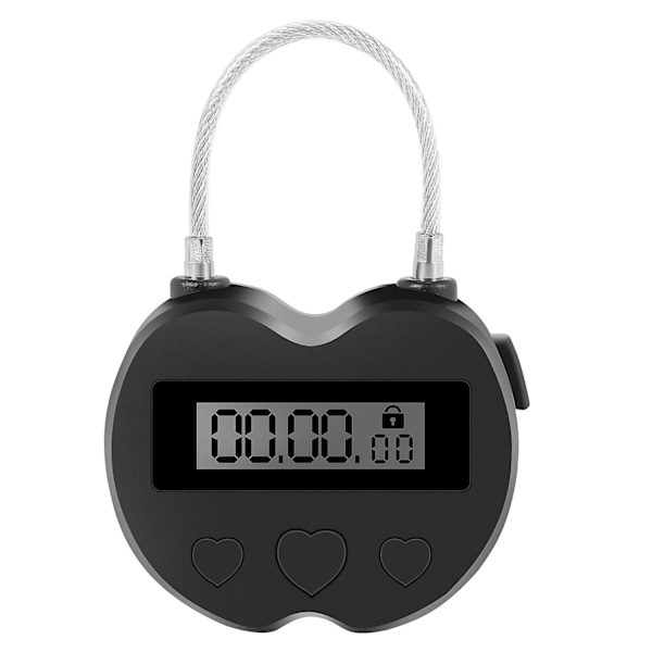 Smart Time Lock Lcd Display Time Lock Multifunktionel Rejse Elektronisk Timer, Vandtæt Usb Genopladelig-Perfekt