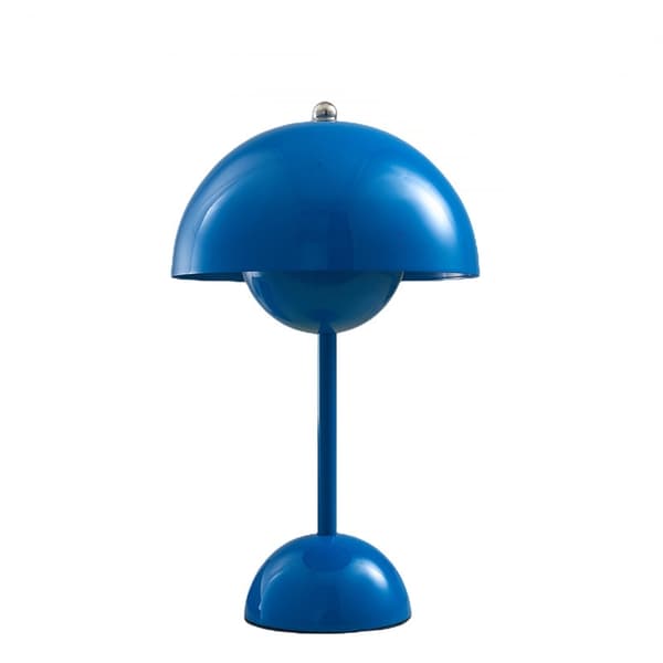 Sopp bordlampe metall bordlampe USB-plugg - Perfet blue