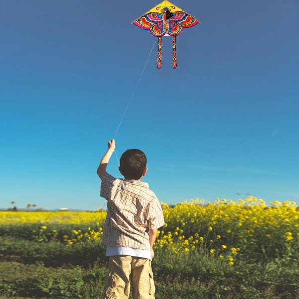 Butterfly Flying Kite med Winder Board String Utendørsleke RASK - Perfet