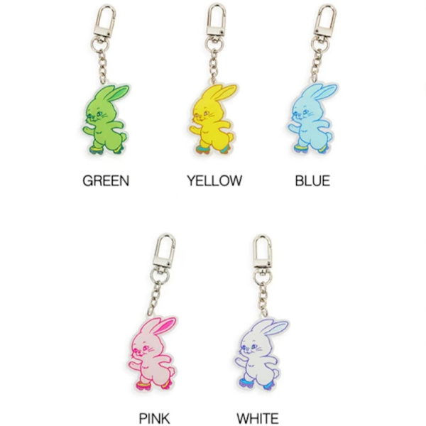 Kpop New Jean Acrylic TOKKI NYCKELRING Färgglad nyckelring - Perfet White