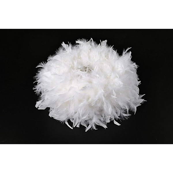Fjerlet skærm til loftslampe. Fluffy lampe E27 - Perfekt