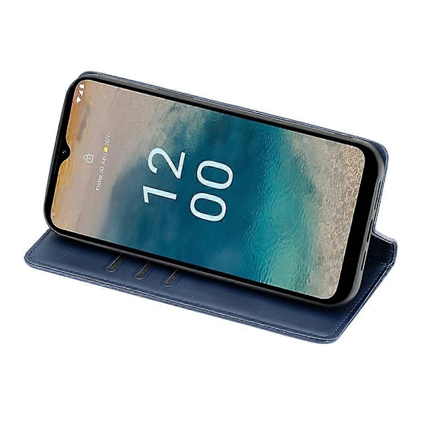 til Nokia C12 4G/C12 Pro/C12 Plus Magnetisk Lukning Stand Telefon Cover PU Læder Wallet Shell-Perfet Style B