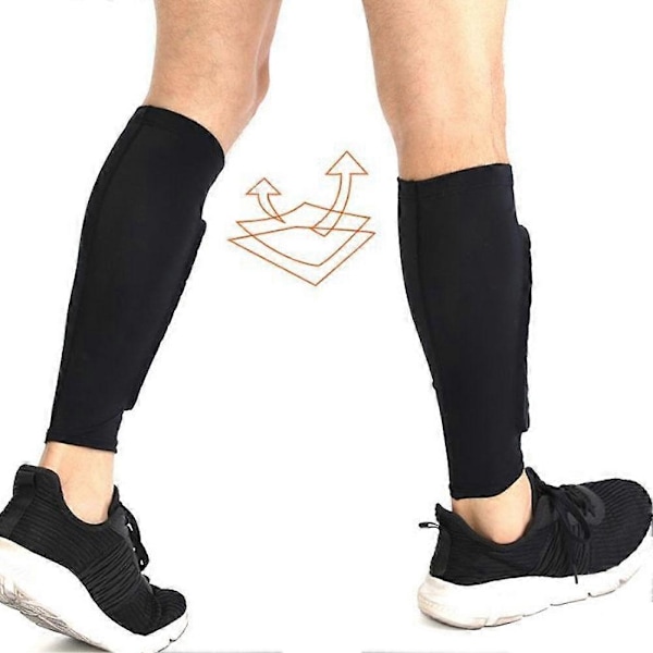 Benskydd Ärmar Stötsäkra Honungskaka Nylon Stödstrumpa Benskydd - Perfekt white L