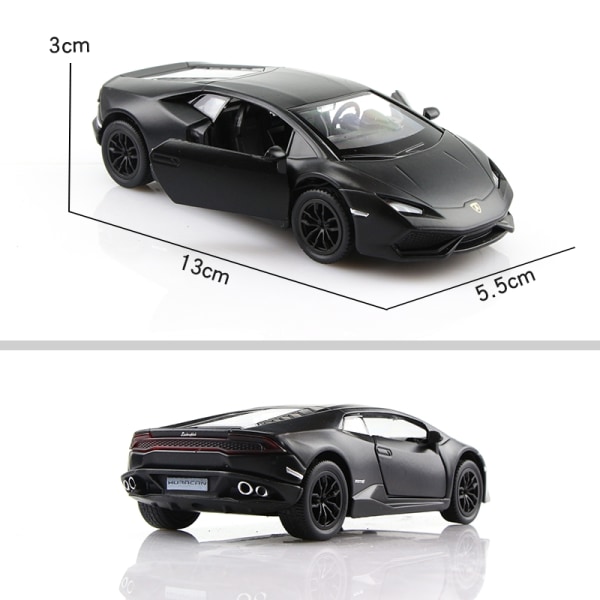 Urheiluautokokoelma Mallilahjat lapsille Mattamusta Värisarja RMZ city 1/36 metalliseos Diecasts Leluajoneuvot TOYOTA McLaren - Perfet Lamborghini Huracan