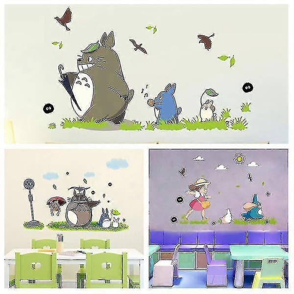 Tecknad Animerad Vinyl Totoro Väggdekaler Dekoration Tapeter-Perfekt