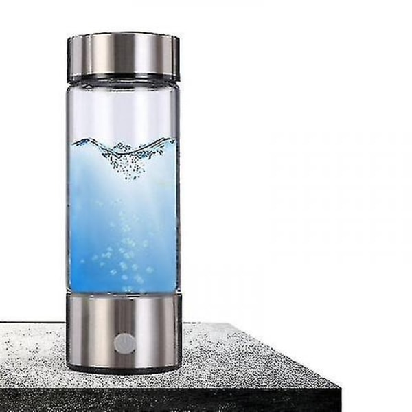 Tsir Rich Hydrogen vandflaske Elektrolytisk vandkop Lonizer Generator Silver
