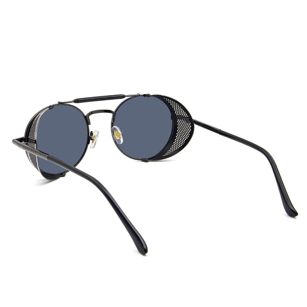 Pyöreät vintage polarisoidut aurinkolasit Steampunk Style Eyew - Perfet