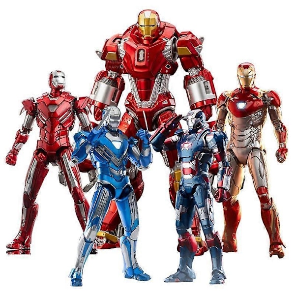 ZD toys Iron Man Action Figur Iron Patriot MK1-7 MK17 MK33 MK85 MK30 War Machine Legends Avengers Tony Stark Samleleke Gave-Perfekt ZD MK4