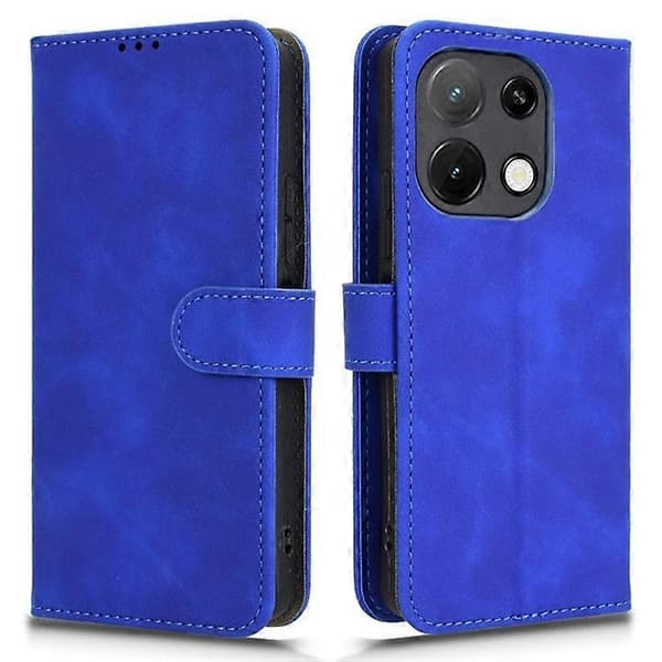för Umidigi Note 100 Läderfodral Hudkänsla Anti-Fall Plånbok Flip Telefonfodral - Perfekt Blue