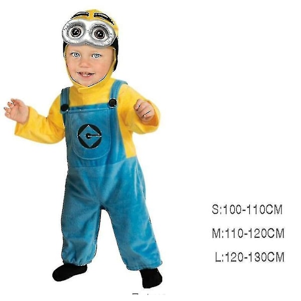 Anime Minion Full Family Cosplay Kostyme Gutt Jente Kjole Jumpsuits-Perfet Boys L