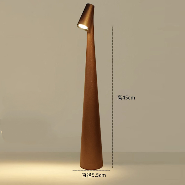 Trådløs bordlampe, oppladbar led bordlampe for innendørs utendørs bruk- Perfet 17.7 In 17.7 In Khaki
