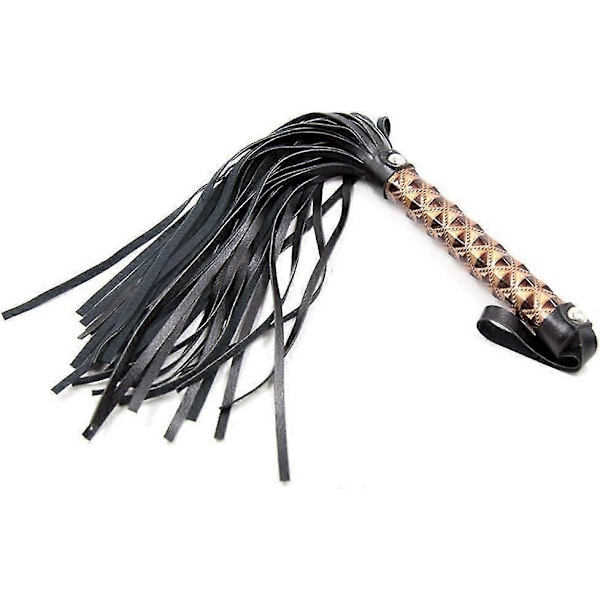 Mjuk Läder Ridpiska Häst Piska Halkfri Praktisk Mjuk Piska för Ridsport Floggers för Cosplay Kostym-Perfekt Yellow