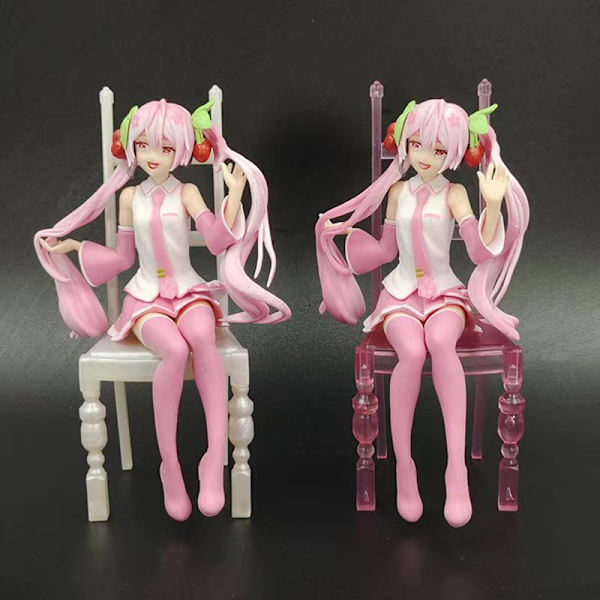 Anime Figur Vocaloid Sakura Miku Action Figurer 16m Toy Kawai - Perfet C