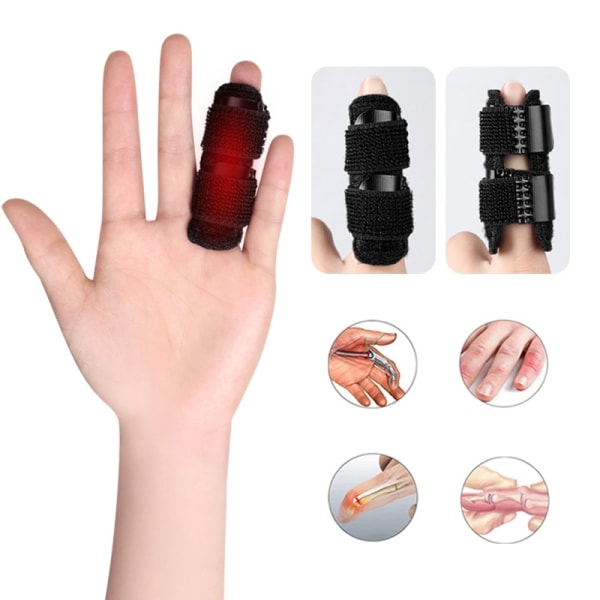 1 stk Justerbar Finger Corrector Skinne Trigger for Treat Finger - Perfet