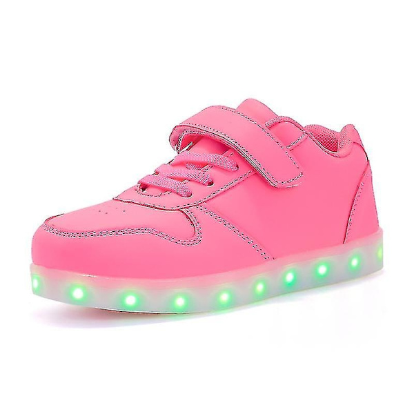 Lasten kengät Pojat Led-valot Kengät Lasten Urheilukengät Juoksukengät 518-Perfet LightPink 32