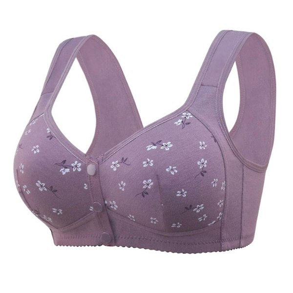 Stålringfri BH med frontknapp Pustende Camisole Bralette for Kvinner - Perfekt Apricot 38 85