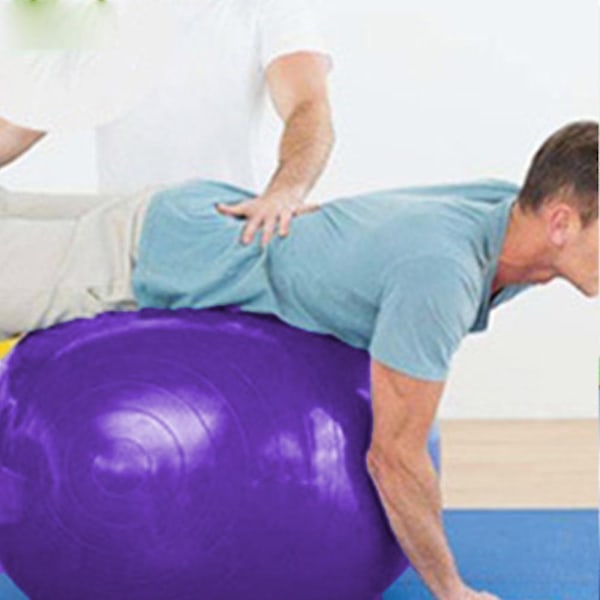 Yoga Smooth Ball for Fitness Exercise Pilates med vekt-Perfet purple 45cm