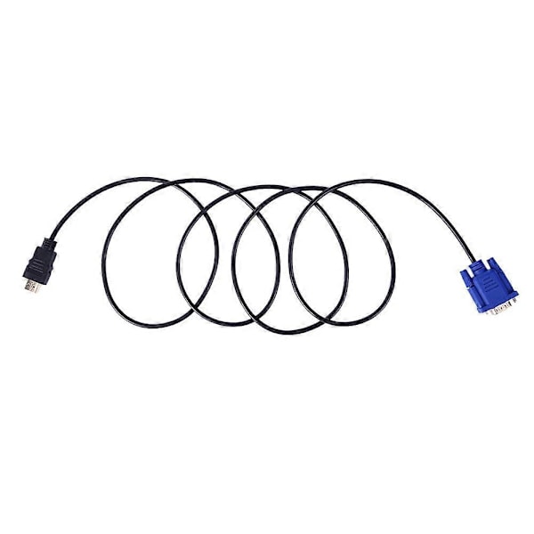 DOONJIEY 1080P HDTV HDMI-yhteensopiva VGA Uros 15Pin Adapteri Liitäntäkaapeli Yhteensopiva PC TV-Perfetin kanssa 1.5M