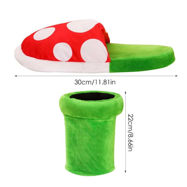30cm Super Mario Cannibal Flower tofflor Halloween julklapp - Perfet