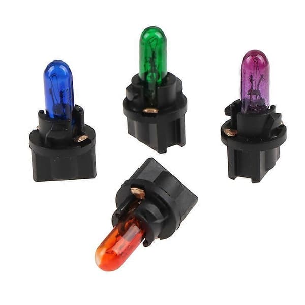 10 stk. T5 SMD LED Bil Lys Automobiler Lysdiode Instrument Måler Dashboard Lyspærer Auto Interiør Indikator Lampe-Perfet Blue