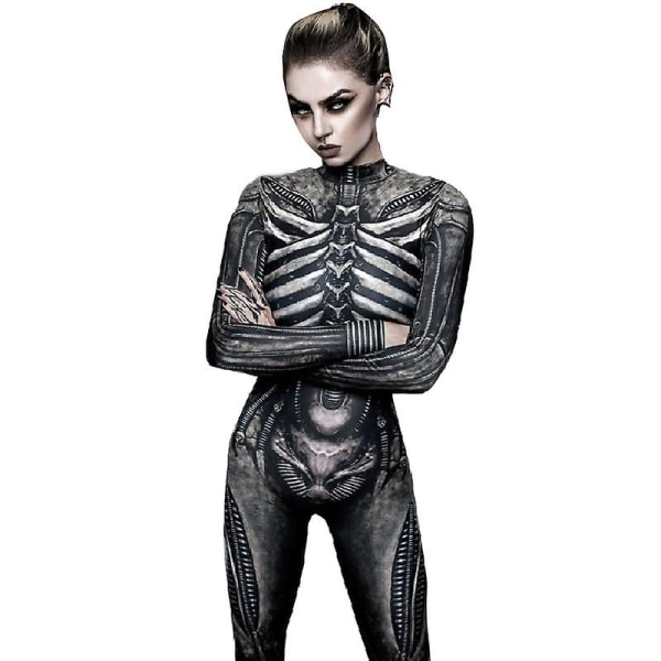 Halloween Decor Skeleton -asu naisille ja tytöille Halloween Decor print body - Perfet L